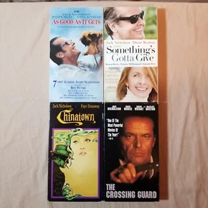 Jack Nicholson 4 VHS Video Lot The Crossing Guard Chinatown As Good As It Gets & - Foto 1 di 13
