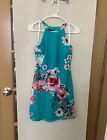By & By Juniors Small Green Floral Dress