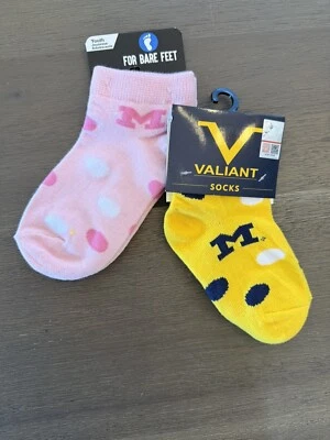 Calcetines Michigan Wolverines niño/infante nuevos con etiquetas Foto 1 de 2