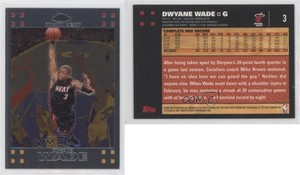 2007-08 Topps Chrome Dwyane Wade #3 HOF