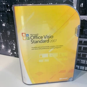 Microsoft Visio 2007 Standard for Windows 10 8 7 365 Diagram DVD Boxed Original - Picture 1 of 4