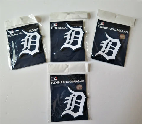 LOT OF FOUR (4) DETROIT TIGERS, FLEXIBLE MAGNETS FROM WINCRAFT Cover