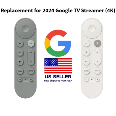New 2024 Genuine OEM Replacement Google TV Streamer Voice Remote - Image 1 of 2