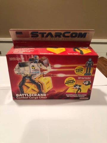 Coleco Starcom Battlecrane battle crane Star Com 80s pod complete with box Cover