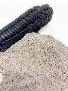 Maíz púrpura orgánico de reliquia 16 oz (1 lb.) Harina de maíz en polvo para hornear, ahumado - Imagen 1 de 7