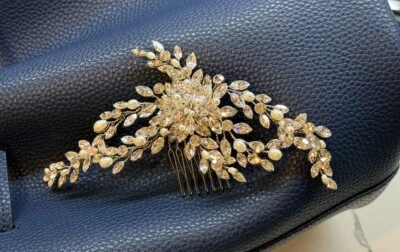 新娘风格施华洛世奇水晶手工发饰 — 第 1/4 张图片