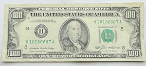 1985 Vintage $100 Note -Vintage $100 Bill - St Louis - H - Hundred Dollar Bill - Picture 1 of 2