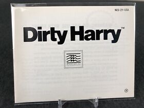 Dirty Harry ( NES Nintendo ) Manual Only - Near Mint - SAFE SHIP!