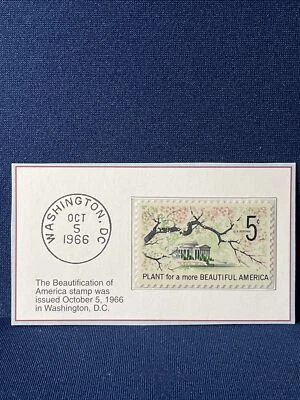 The Beautification Of America - U.S 5 Cent Stamp F/VF (1966) Mint NH - Image 1 of 2