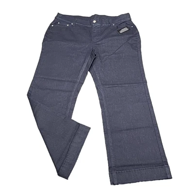 Denim Co Womens Everyday Straight Leg Jeans Petite 18WP Plus Size Dark Wash - Image 1 of 4