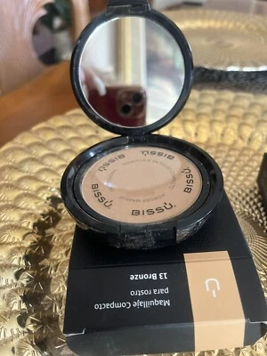 BISSU POWDER MAKEUP #13 BRONZE BEAUTY FACE PRESSED LongLasting Semi-matte - Image 1 of 4
