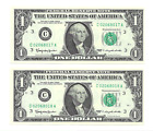 New Listing1963 $1 Philadelphia Frns. 2 Consecutive, Crisp & Uncirculated Banknotes. Mules