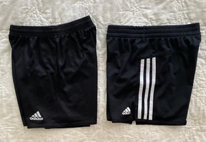 Lot of 2 - adidas Youth Short, Small, Black - Picture 1 of 4