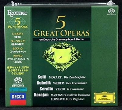 ESOTERIC SACD CD Hybrid 5 Great Operas 9CD Box Set ESSGD90109 Classic Music JP - Image 1 of 4