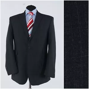 Herren Gestreifter Sport Mantel 42 S US Größe GIOVANI Dunkelgrau Wolle Blazer Jacke - Bild 1 von 13