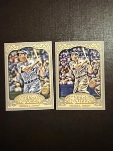 2012 Topps Gypsy Queen #232A+B JOE DIMAGGIO Base + Photo Variation Combo Yankees - Picture 1 of 2