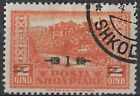 ALBANIA - 1924 1q ON 2q SURCHARGE. SCOTT 163. USED