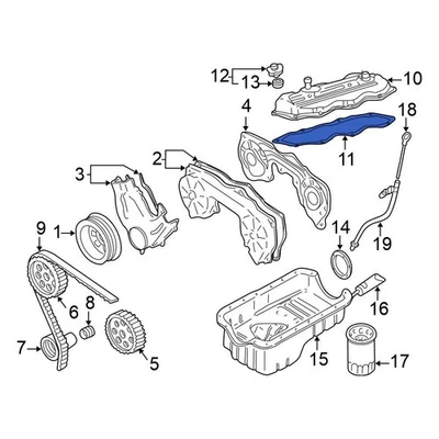 For Nissan Frontier 1999-2004 Nissan 132707B000 Engine Valve Cover Gasket Foto 1 de 4