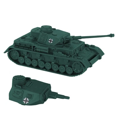 BMC CTS WW2 German Panzer IV Tank Classic Toy Soldier GREEN Plastic Vehicle - Image 1 of 4