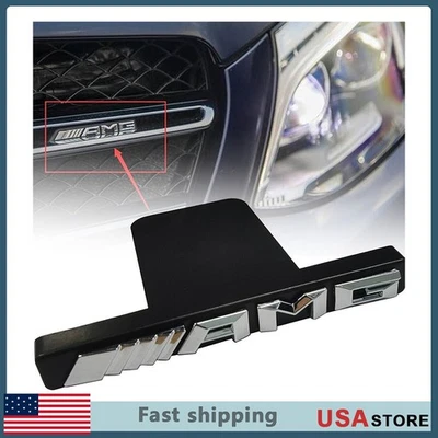 Fit For Mercedes Benz GT63 C63 S63 AMG Front Grille Adhesive Badge Radiator  Foto 1 de 4