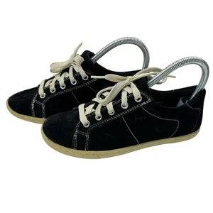B.O.C. By Born Sneaker Schwarz Leder Gr. 6 Damenschuhe Y2K 90er Retro Schnürer - Bild 1 von 16
