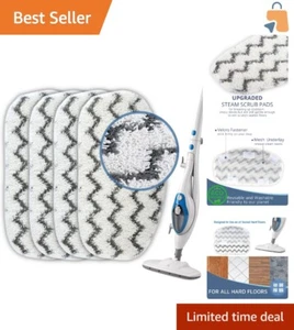 Heavy-Duty Steam Mop Replacement Pads for PurSteam ThermaPro 10-in-1 (4 Pack) - Picture 1 of 7