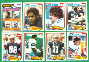 1982 TOPPS DALLAS COWBOYS TEAM SET  NM  DORSETT x3   WALLS RC   WHITE x4  COSBIE