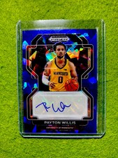Payton Willis AUTO BLUE ICE PRIZM ROOKIE CARD # /75 RC 2022 Prizm  MAKE AN OFFER