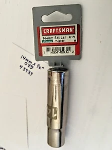 Craftsman 14mm x 1/2" Dr Deep Socket - 12 Pt - G2D 45939 - Made in USA - Picture 1 of 3