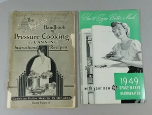 Lot of 2 Vintage Kitchen Cooking Pamphlets Recipes Books Advertising - Picture 1 of 1