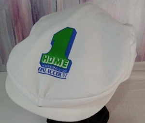Vintage 1980's Mens Golf Flat Cap - Home Building Society WA (Banking / Bank) - Picture 1 of 13