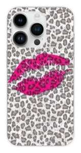 Coque en silicone imprimée compatible Apple iPhone 14 Pro Baiser léopard - Picture 1 of 3