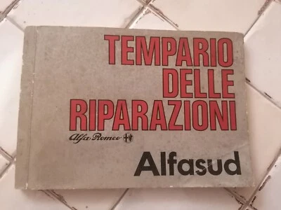 Alfasud Tempario delle riparazioni Alfa Romeo originale 1982 - Immagine 1 di 4