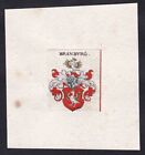 Branburg Bromberg Wappen coat of arms Heraldik heraldry Kupferstich 17. Jh.