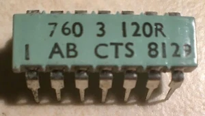 CTS 760-3-120R 120 Ohm 2% Resistor Network - NOS - Picture 1 of 1
