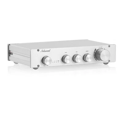 HiFi Digital Class A Stereo Preamp 3-Way Switcher Desktop Audio Pre-Amplifier - Image 1 of 4