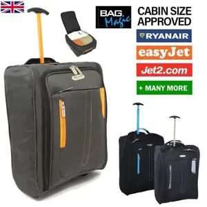 Cabin Approved Hand Luggage Suitcase, Lightweight Compact With Wheels 50x35x20cm - Picture 1 of 32