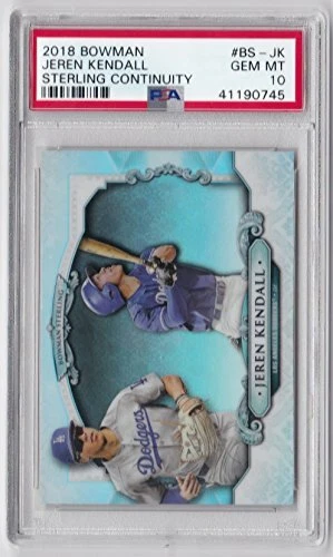 2018 Bowman Sterling Continuity Jeren Kendall - Dodgers - Graded Gem Mint PSA 10 - Image 1 of 1