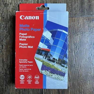 Canon MP-101 Matte Photo Paper (7981A004), 4 x 6, 45 lb., White, 120 Sheets/Pack - Image 1 of 2