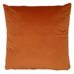 Opulence Velvet Cushion Cover or Filled in Pumpkin Orange 50cm x 50cm (20") - Picture 1 of 2