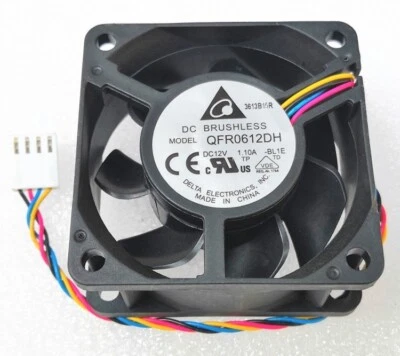 Delta QFR0612DH 12V 1.10A   6CM 6025 4-Pin PWM Case Cooling Fan - Image 1 of 4