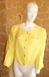 Veste jaune neuve taille 44 marque Moda Italia (lm) - Picture 1 of 4