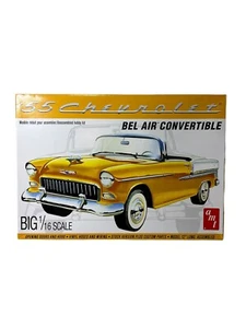 AMT 1955 Chevy Bel Air Convertible - Plastic Model Car Kit - 1/16 Scale NEW OPEN - Picture 1 of 2