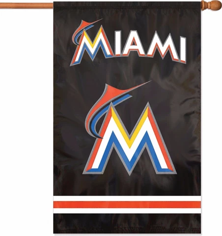 Florida Marlins MLB Applique Banner Flag 44" x 28" - New in Package Cover