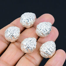 5 Pieces Sterling Silver Fruit, Silver Pineapple   For Puja Free Ship