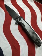 Spartan Blades POROS Folding Knife 3.75 TiNi Coated 154CM Steel Carbon Fiber G10