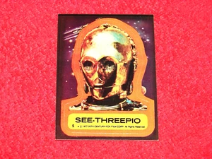 Pegatinas Topps Star Wars 1977 #5 See-Threepio (H-2098) - Imagen 1 de 1