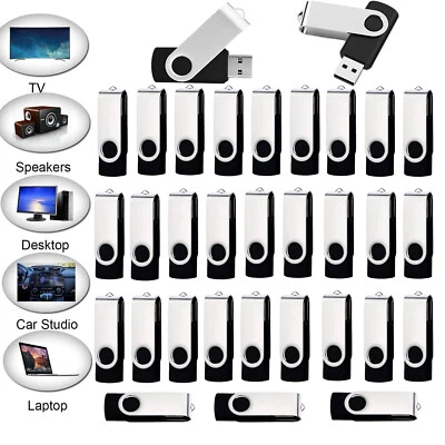 Paquete de 1/5/10 2G-32G USB 2.0 Flash Drive Giratorio Memoria Stick Pendrive Almacenamiento LOTE Foto 1 de 4