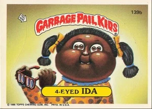 1986 Topps Garbage Pail Kids 4-Eyed Ida #139B - Picture 1 of 2