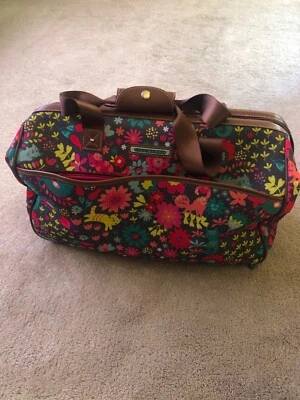 Lily Bloom Pattern 22 Inch Duffel Bag with 2-Rolling Wheels, Weekender Overni... - Image 1 of 4